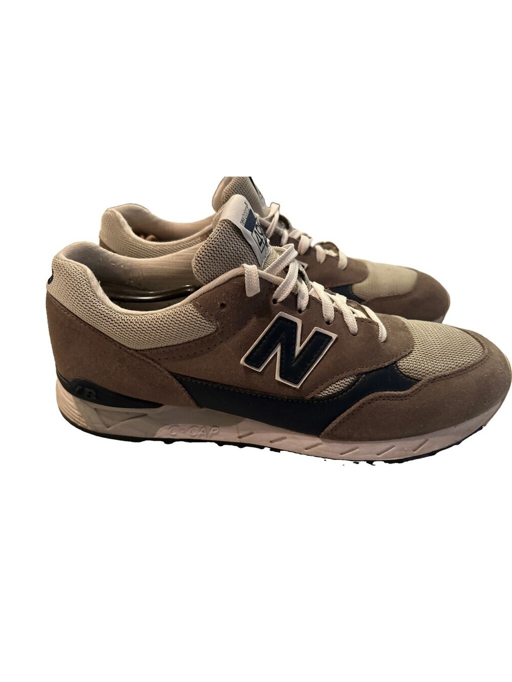 New Balance 496 Men’s Shoes Size 11.5 B Gray White Blue Walking Suede CM496GR